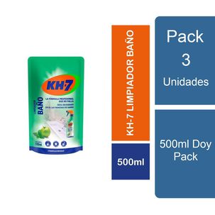 Pack 3 Limpiador De Baños Desinfectante 500ml Doy Pack Kh-7